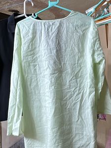 Light Green Cotton Kurta