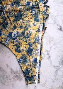 Tie-Dye Cold Shoulder Top