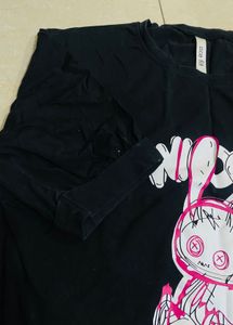 Black Long Sleeve Graphic Tee