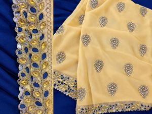 Navy blue &amp; golden yellow lehenga set 💙💛