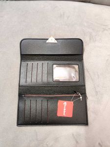 Archies Black Wallet with golden Heart Detail