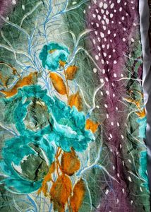 Vibrant Floral Print Saree