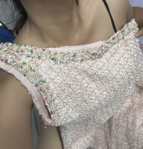 pink one shoulder dress with zipper