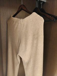 Beige Knit Pants - Cozy &amp; Stylish