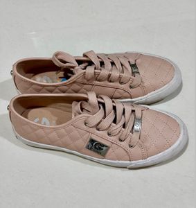 G By GUESS Light Pink Quilted Sneakers