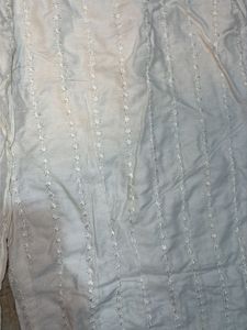 Elegant White Chikankari Kurta Set