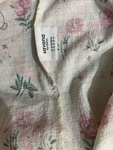 Cute Floral Ruffle Pajamas