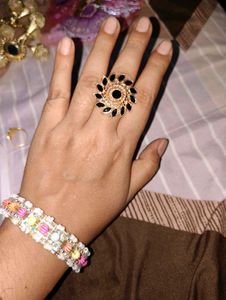 Antique Oxidized Statement Ring