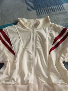 Retro Cream Track Jacket