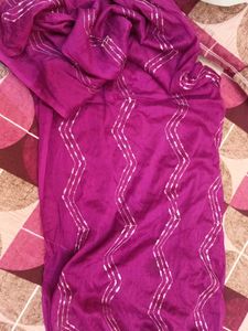 frill gown with tikki work koti