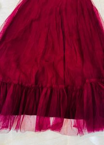 Maroon Lehenga Choli wedding skirt and top bride