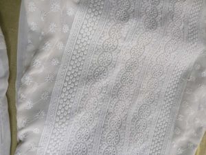 Elegant White Chikankari Kurta