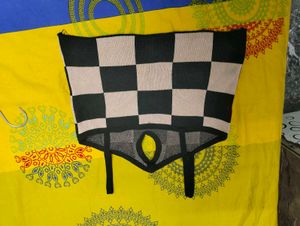 Checkered Crop Top