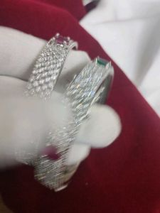 AD Openable Bangles With Stone