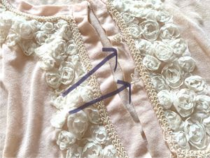 Light Pink Cropped Cardigan Top &amp; Skirt