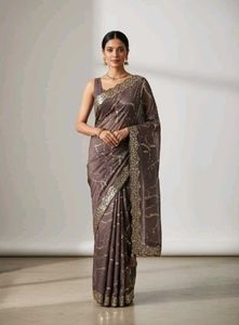 Elegant Sequined Saree