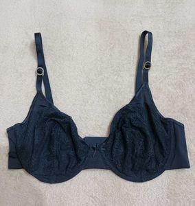 Elegant Navy Lace Bra