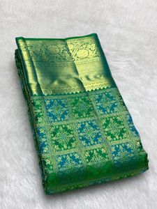 Stunning Green Silk Saree