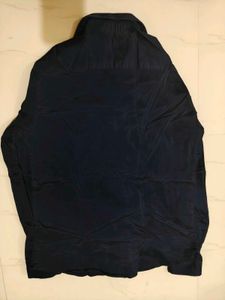 Men's Navy Blue Long Sleeve Shirt