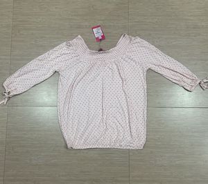 New Cute Pink Polka Dot Top
