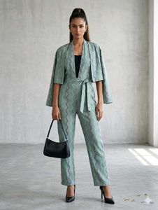 stylish mint green jumpsuit