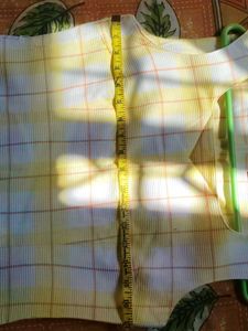 Yellow Plaid Sleeveless Dress