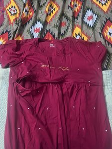 Comfortable Maternity Nightgown size L