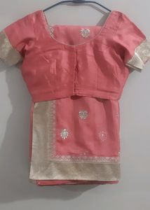 Most Pretty Saree  With Golden Border