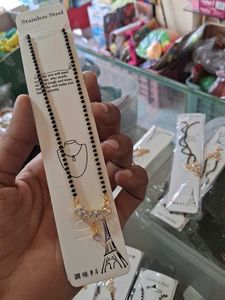 Elegant Stainless Steel Mangalsutra with Eiffel To