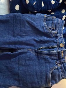 Dark Blue Flare Leg Jeans