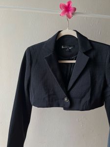 Black Cropped Blazer