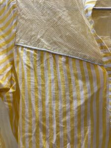 Yellow White Striped Tunic