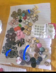 Assorted Buttons &amp; Embellishments
