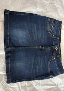 Classic Blue Denim Skirt