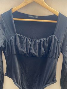 Black Mesh Dot Bodysuit