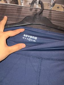 Flared Navy Blue Pants