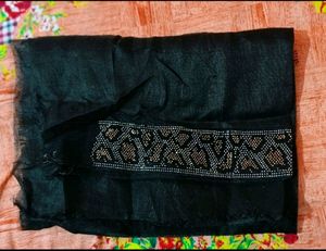 Maroon Siroski Work Saree