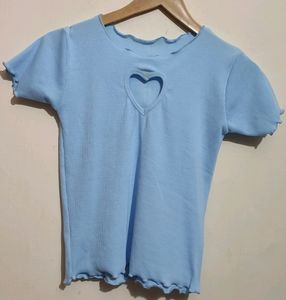 Light Blue Top For Baby Girl  8 -9 Year 28 Bust