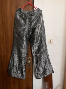 Shimmering Grey Kurta &amp; Palazzo Pants