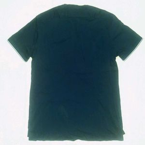 Rare ZARA Men's Slim Fit Henley Navy Blue Shirt