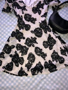 Floral Lace Mini Dress