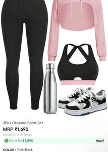 3 Pcs Sports Set - Athleisure Style