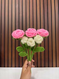 Crocheted Rose Bouquet