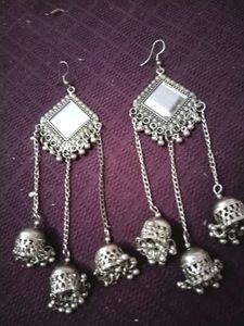 Alloy Mirror Sliver Earring..