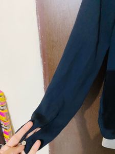 Elegant Black Button-Down Blouse