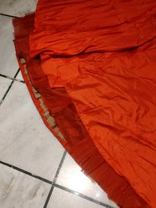 Flairy Red Lehanga With Heavy Cancan N Canvas