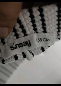 Sinsay Premium Textured Striped Wide-Leg Trousers