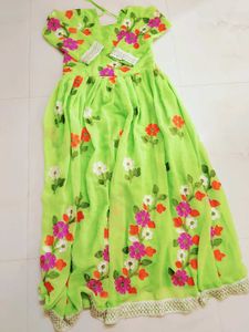 Vibrant Floral Print Maxi Gown