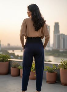 Comfy Navy Blue Lounge Pants and top baggy