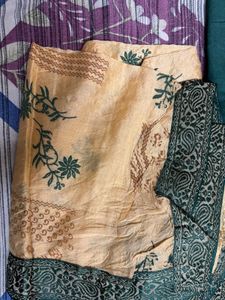 Elegant Emerald Green unstitched suit